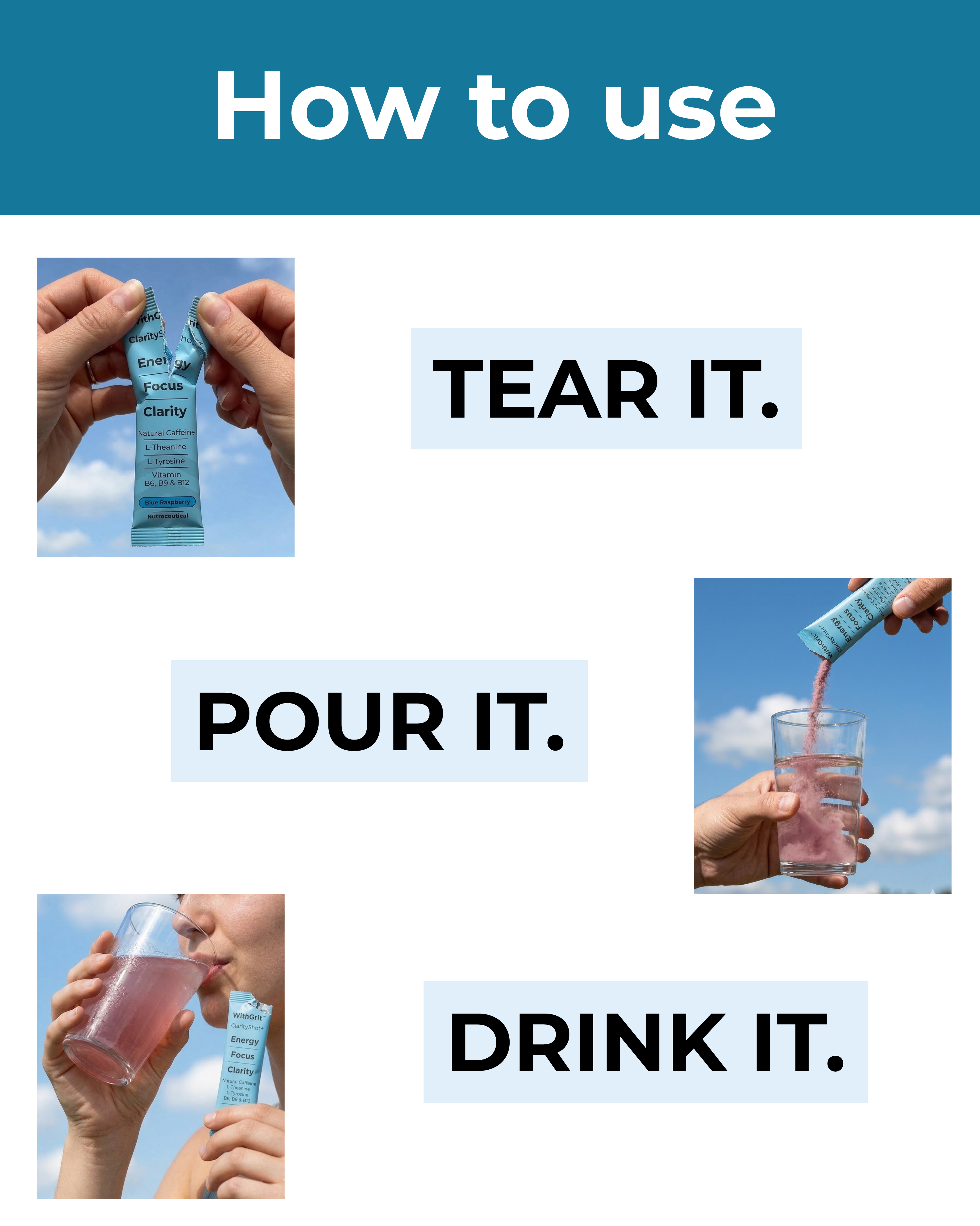 CLARITY SHOT+ | ENERGY | FOCUS | CLARITY | 10 SACHETS PACK