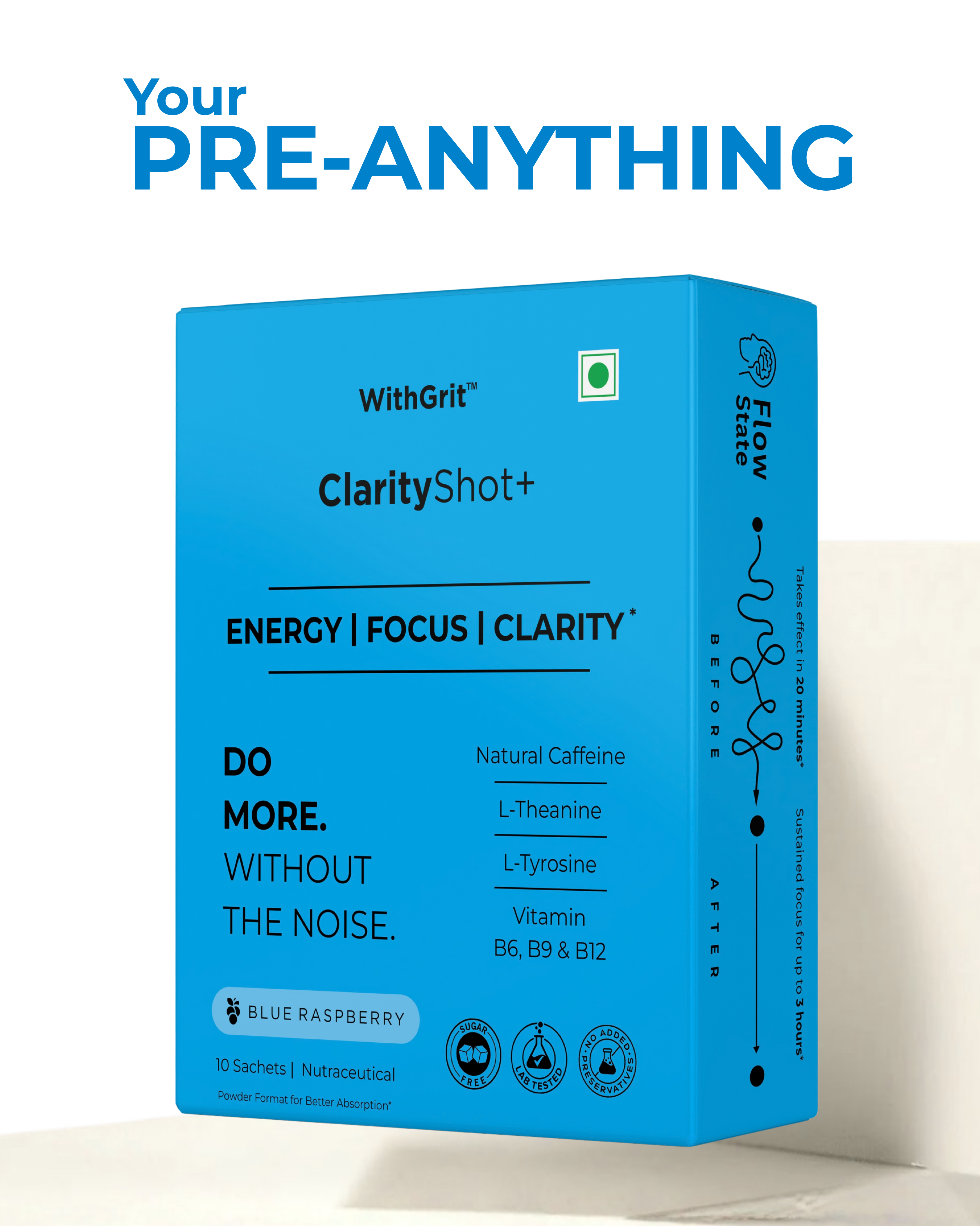 CLARITY SHOT+ | ENERGY | FOCUS | CLARITY | 10 SACHETS PACK